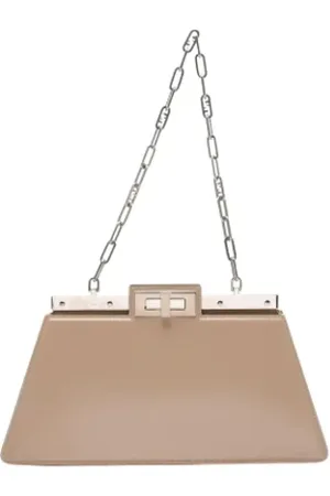 Fendi Pre-owned, Kobieta, Beżowy, ONE SIZE, Skóra, Pre-owned Leather fendi-bags