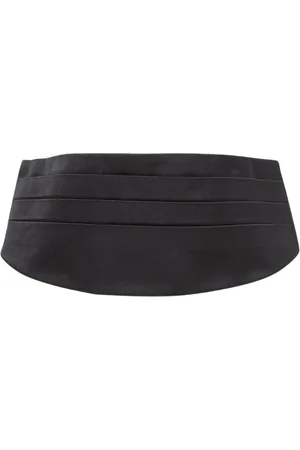 Dolce & Gabbana Akcesoria, Kobieta, Czarny, S, Czarny Jedwabny Pasek Cummerbund