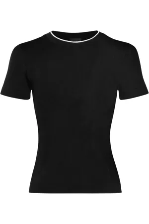 Jacquemus Swetry, Kobieta, Czarny, M, Czarny Damski T-shirt z Dzianiny