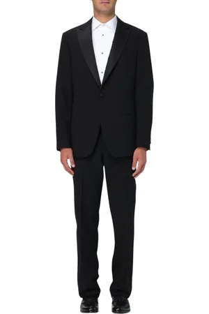 Giorgio Armani Garnitury, Mężczyzna, Czarny, L, Elegancki Niebieski Garnitur Formalny