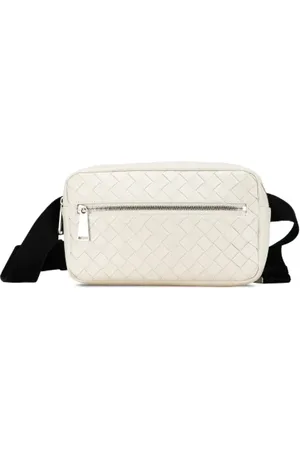 Bottega Veneta Pre-owned, Mężczyzna, Biały, ONE SIZE, Skóra, Pre-owned Leather crossbody-bags