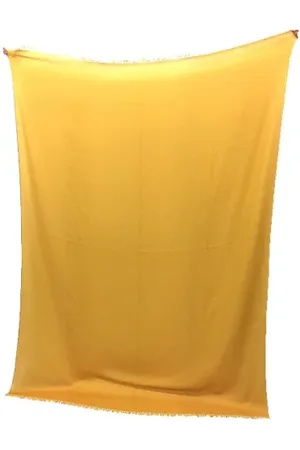 Hermès Pre-owned, Kobieta, Żółty, ONE SIZE, Kaszmir, Pre-owned Cashmere scarves