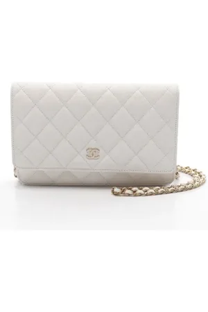 CHANEL Pre-owned, Kobieta, Biały, ONE SIZE, Skóra, Pre-owned skórzane portfele