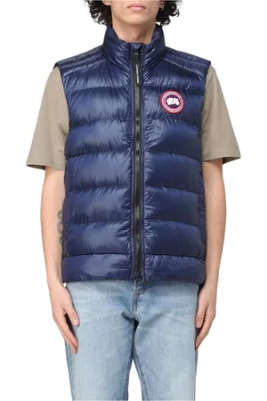 Canada Goose Kurtki, Mężczyzna, Niebieski, L, Czarny Kamizelka Puchowa dla Mężczyzn