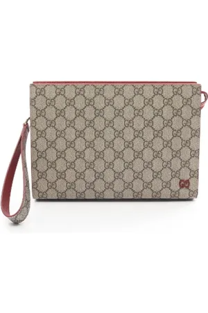 Gucci Pre-owned, Kobieta, Beżowy, ONE SIZE, Skóra, Pre-owned Canvas clutches