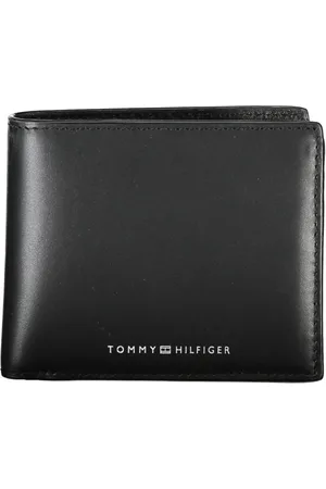 Tommy Hilfiger Akcesoria, Mężczyzna, Czarny, ONE SIZE, Skóra, Elegancki Portfel Skrzany dla Nowoczesnego Mczyzny