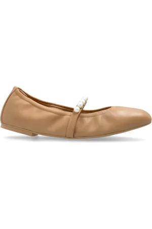 Stuart Weitzman Buty, Kobieta, Beżowy, 39 EU, Skóra, Baleriny skórzane Goldie
