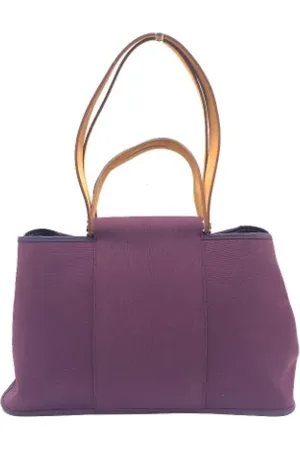 Hermès Pre-owned, Kobieta, Fioletowy, ONE SIZE, Bawełna, Pre-owned Cotton handbags