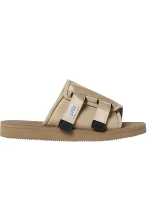 SUICOKE Buty, Mężczyzna, Beżowy, 43 EU, Nylon, Regulowane Beżowe Sandały dla Mężczyzn