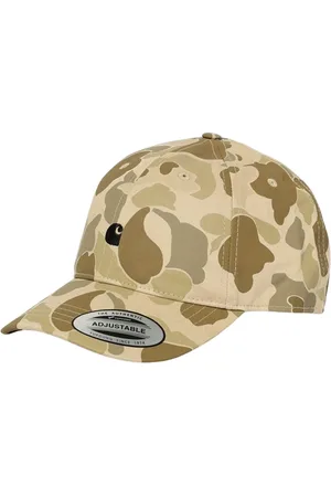 Carhartt Akcesoria, Mężczyzna, Beżowy, ONE SIZE, Regulowany Bawełniany Kapelusz w Beżu