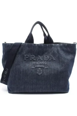 Prada Pre-owned, Kobieta, Niebieski, ONE SIZE, Denim, Pre-owned Denim prada-bags