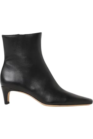 Staud Buty, Kobieta, Czarny, 36 EU, Skórzane Kitten Heel Buty