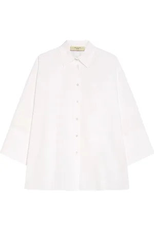 Max Mara Bluzki, Kobieta, Biały, M, Oversized Koszula Klasyczny Styl