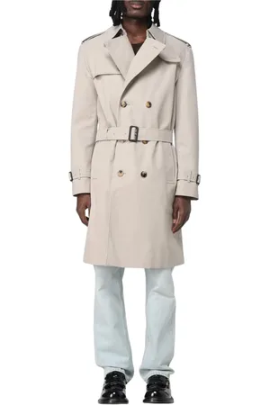 Burberry Płaszcze, Mężczyzna, Szary, XL, Klasyczny Trencz
