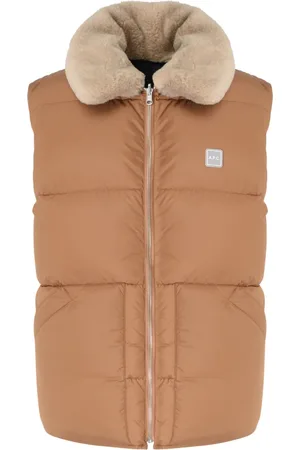 A.P.C. Kurtki, Mężczyzna, brązowy, M, Kurtka Puchowa Teddy