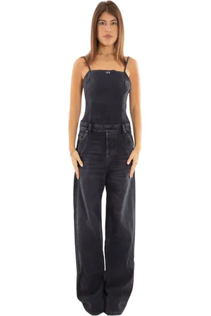 Diesel Kombinezony, Kobieta, Czarny, S, Denim, Denim Overall w 02