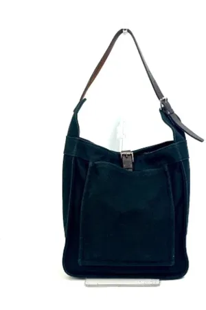 Hermès Pre-owned, Kobieta, Czarny, ONE SIZE, Bawełna, Pre-owned Cotton shoulder-bags