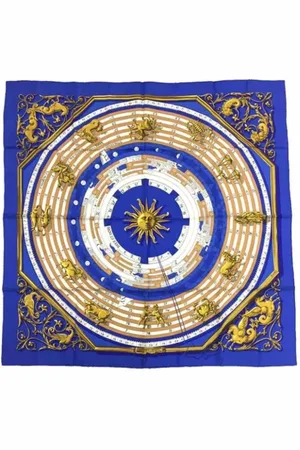 Hermès Pre-owned, Kobieta, Niebieski, ONE SIZE, Pre-owned Silk scarves