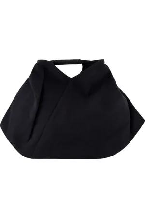 Maison Margiela Torebki, Kobieta, Czarny, ONE SIZE, Czarna Bawełniana Japońska Torba na Ramię