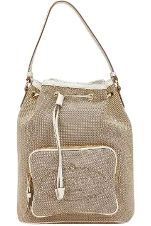 Prada Pre-owned, Kobieta, Beżowy, ONE SIZE, Skóra, Pre-owned Canvas handbags