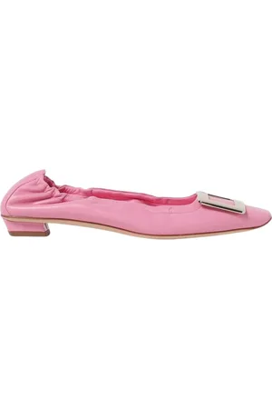 Roger Vivier Buty, Kobieta, Różowy, 39 EU, Elegant Square Toe Ballet Flats