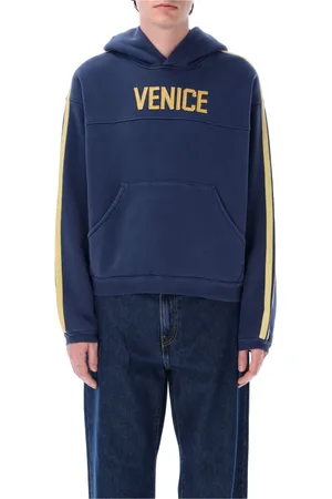 ERL Bluzy, Mężczyzna, Niebieski, L, Niebieski Sweter Venice Football Hoodie