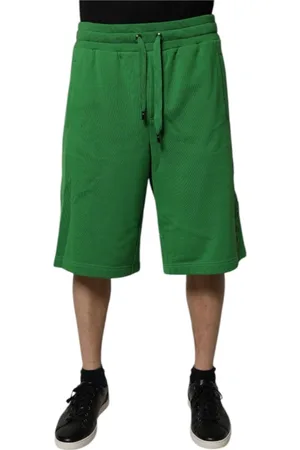 Dolce & Gabbana Szorty, Mężczyzna, Zielony, M, Zielone Bermudy z Logo