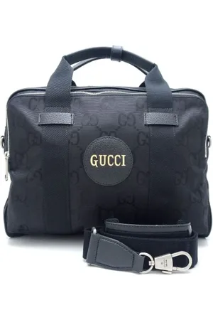 Gucci Pre-owned, Mężczyzna, Czarny, ONE SIZE, Nylon, Pre-owned Canvas briefcases