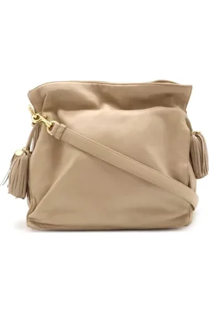 Loewe Pre-owned, Kobieta, Beżowy, ONE SIZE, Skóra, Pre-owned skórzane torby na ramię