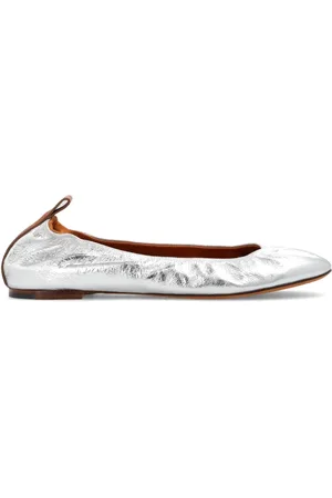 Lanvin Buty, Kobieta, Szary, 36 EU, Skóra, Skórzane Baleriny