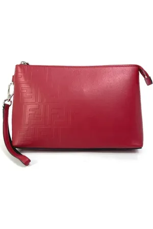 Fendi Pre-owned, Kobieta, Czerwony, ONE SIZE, Skóra, Pre-owned Leather fendi-bags