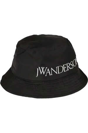 J.W.Anderson Akcesoria, Kobieta, Czarny, S/M, Nylon, Akcesoria Logo Bucket Hat