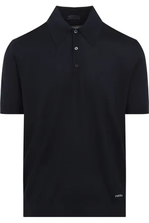Prada Koszulki, Mężczyzna, Niebieski, M, Niebieski Polo Elegancki Styl