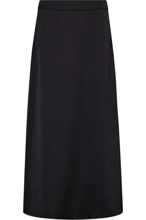 Co`Couture Spódnice, Kobieta, Czarny, M, Elegancka Spódnica Sateen w Czarnym