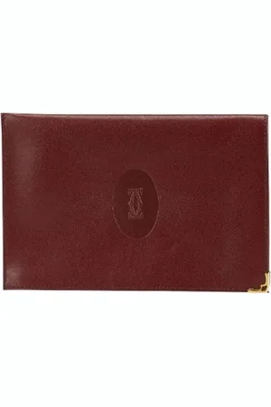 Cartier Pre-owned, Kobieta, Czerwony, ONE SIZE, Skóra, Pre-owned Leather pouches