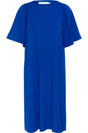 INWEAR Sukienki, Kobieta, Niebieski, XS, Niebieska Tunika z Półrękawami