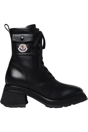 Moncler Buty, Kobieta, Czarny, 38 EU, Czarne Lace Up Botki
