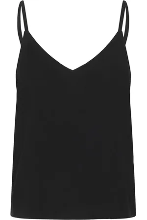 Part Two Koszulki, Kobieta, Czarny, 3XL, Czarna Bluzka z dekoltem w serek Rosianepw