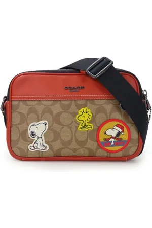Coach Pre-owned, Kobieta, Beżowy, ONE SIZE, Pre-owned Canvas shoulder-bags