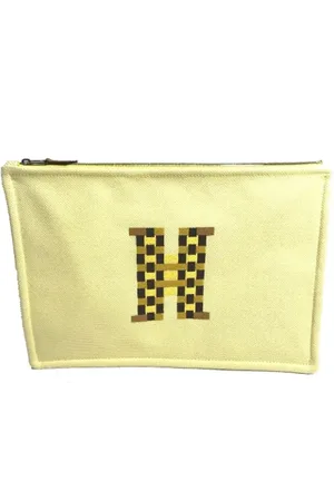 Hermès Pre-owned, Kobieta, Żółty, ONE SIZE, Bawełna, Pre-owned Cotton clutches