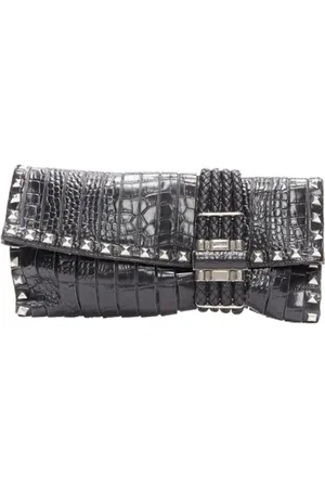 Jimmy Choo Pre-owned, Kobieta, Czarny, ONE SIZE, Skóra, Pre-owned Leather clutches