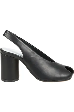 Maison Margiela Buty, Kobieta, Czarny, 39 EU, Buty na wysokim obcasie z asymetrycznym otwartym palcem