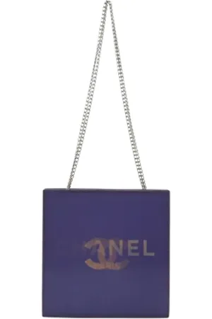 CHANEL Pre-owned, Kobieta, Fioletowy, ONE SIZE, Len, Pre-owned Plastic chanel-bags
