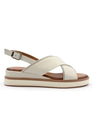 Inuovo Buty, Kobieta, Beżowy, 39 EU, Beżowe sandały z kryształkami