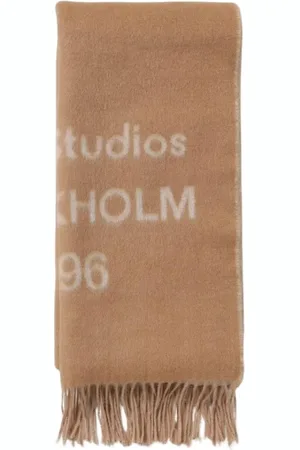 Acne Studios Akcesoria, Mężczyzna, brązowy, ONE SIZE, Kaszmir, Luksusowy Brązowy Szal z Kaszmiru