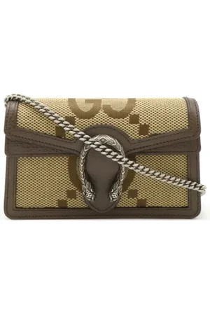 Gucci Pre-owned, Kobieta, Beżowy, ONE SIZE, Skóra, Pre-owned Canvas crossbody-bags