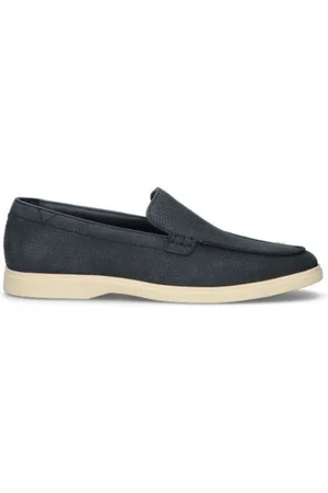 Clarks Buty, Mężczyzna, Niebieski, 41 EU, Klasyczny Mokasyn Slip-On
