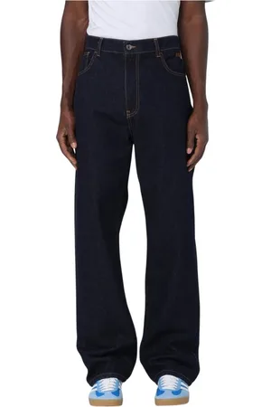 Msgm Jeansy, Mężczyzna, Niebieski, L, Denim, Klasyczne Jeansyy Denim