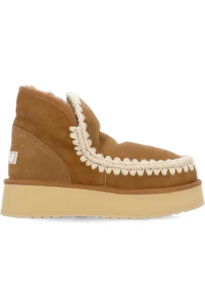 Mou Buty, Kobieta, brązowy, 39 EU, Brązowe Zimowe Buty z Owczej Welny