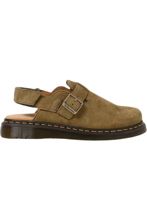 Dr. Martens Buty, Mężczyzna, Zielony, 44 EU, Zamsz, Militarny Styl Oliwkowe Sandały Casual